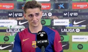 加维：平局令我们感到苦涩，必须改进定位球防守